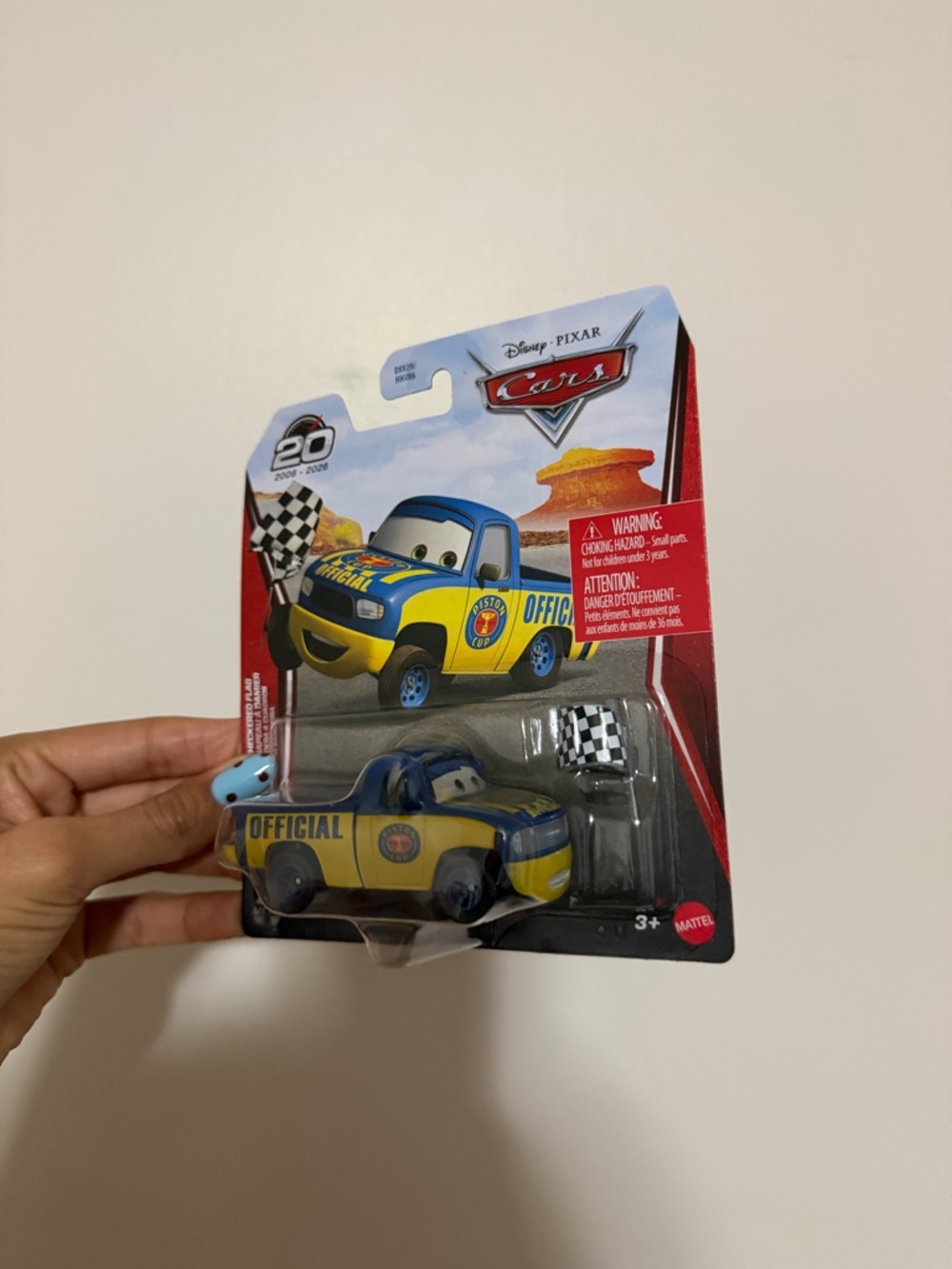 Mattel Disney Pixar Cars Yellow and Blue 'Official' Tow Truck Toy